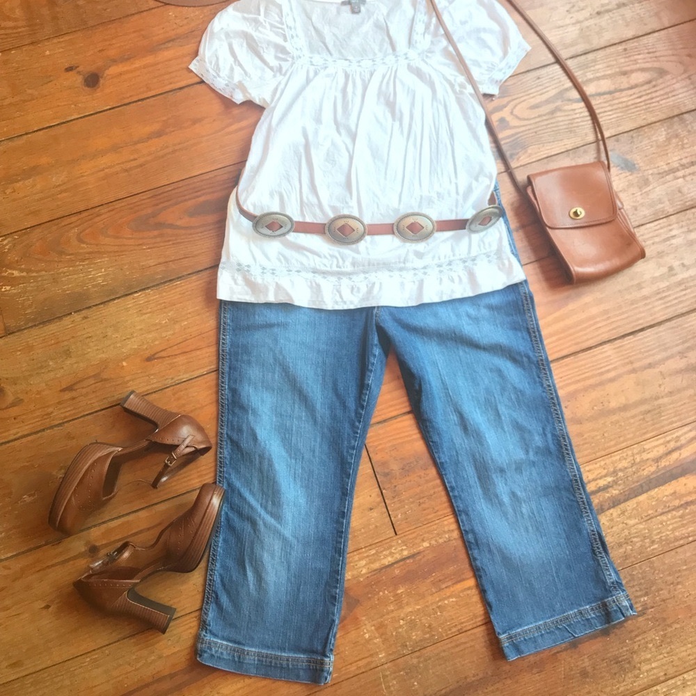 🍁 Cropped 'Tommy Jeans' Denim Capri Pants